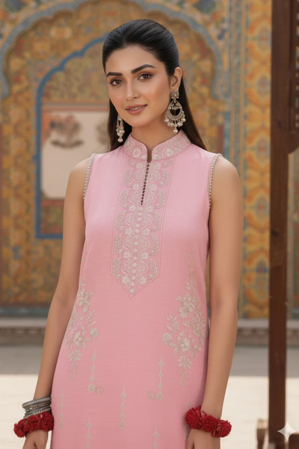 2PC Wedding Unstitched (Raw Silk) - Image 3