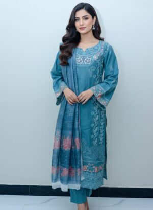 Embroidered Summer Lawn 3-Piece