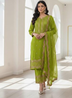 Embroidered 3-Piece Festive Glow